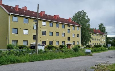 Eksisterende fasade ved Amalienborg Borettslag